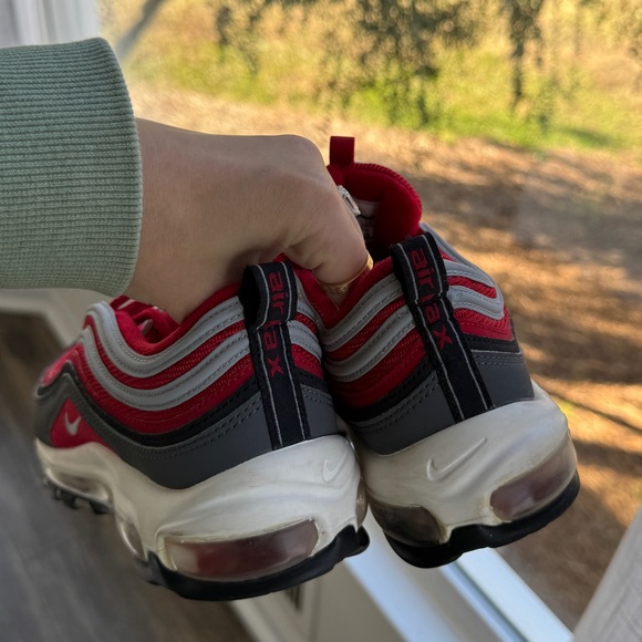 Nike air max 97 red black white 7 8.5 - Picture 4 of 6